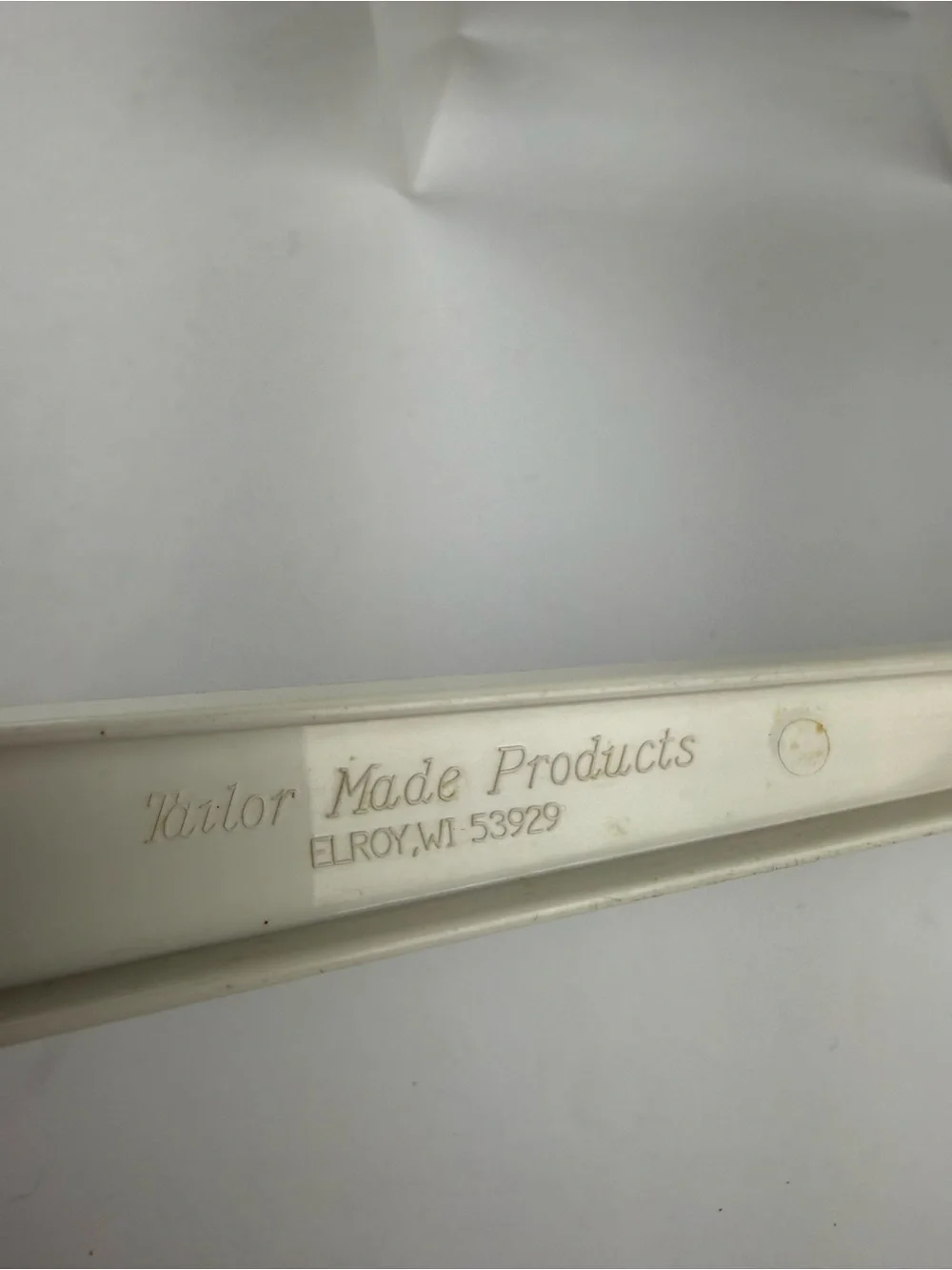 VTG Tailor Made Plastic Nylon 3 Slotted Serving Spoon White/Bone